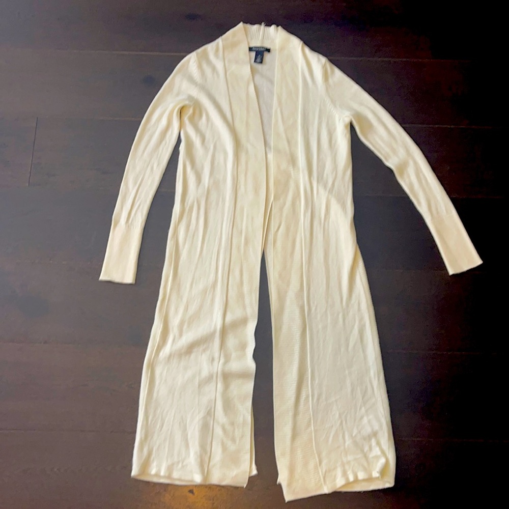 Winter White Full-Length Sweater